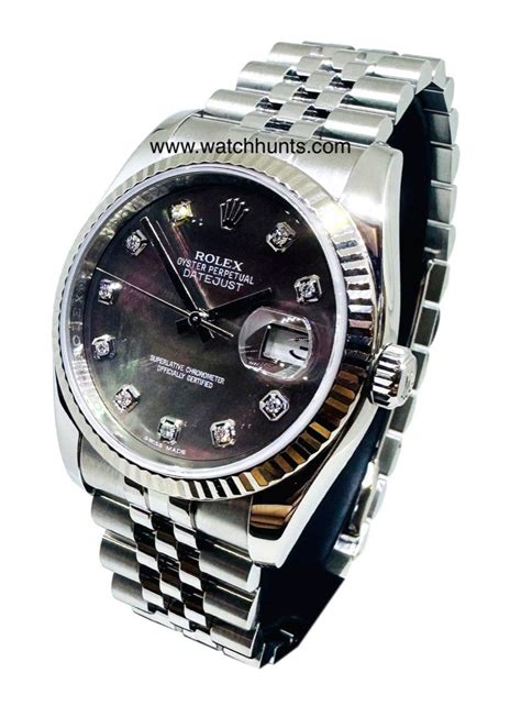 Rolex Datejust 36 Tahitian MOP Ref : 116234